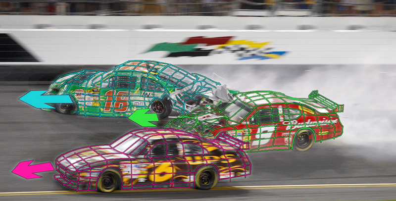 Illustration for article titled Anatomy Of A NASCAR Mega-Crash